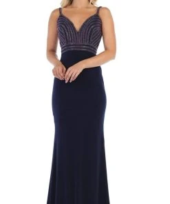 May Queen - MQ1587 Embellished Sweetheart Trumpet Evening Gown