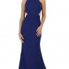 May Queen - MQ1591 High Neck Cascading Tie-Ribbon Gown Formal Gowns