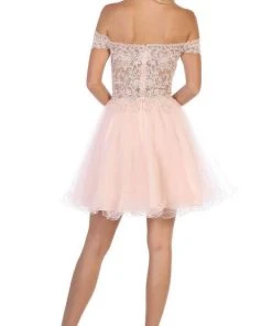 May Queen - MQ1649 Illusion Lace Off Shoulder A-Line Gown 9 May Queen - MQ1649 Illusion Lace Off Shoulder A-Line Gown