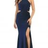 Formal Gowns May Queen - MQ1671 Strappy Open Back Fitted Long Dress
