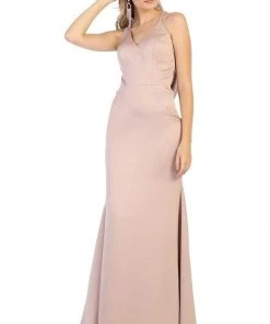 Formal Gowns May Queen - MQ1779 Embellished V-neck Trumpet Dress 5 Formal Gowns May Queen - MQ1779 Embellished V-neck Trumpet Dress