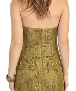 May Queen - MQ540 Strapless Sequined Lace Applique Dress 21 May Queen - MQ540 Strapless Sequined Lace Applique Dress