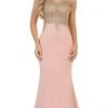 May Queen - Off Shoulder Appliqued Fitted Prom Dress RQ7586 Formal Gowns
