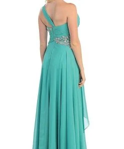 May Queen - One Shoulder Strapped Sweetheart Evening Dress 17 May Queen - One Shoulder Strapped Sweetheart Evening Dress