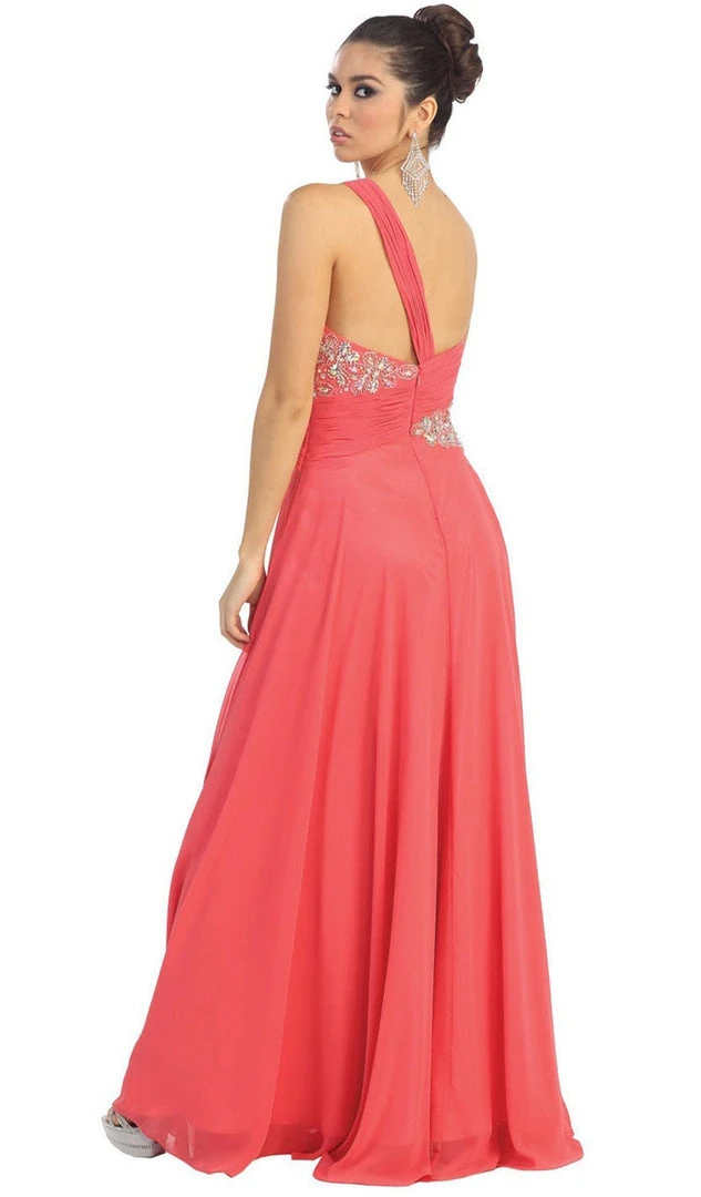 May Queen - One Shoulder Strapped Sweetheart Evening Dress 5 May Queen - One Shoulder Strapped Sweetheart Evening Dress