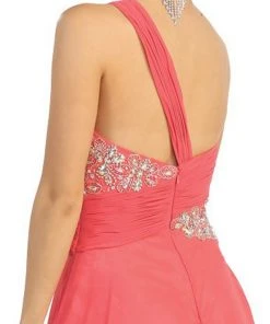 May Queen - One Shoulder Strapped Sweetheart Evening Dress 14 May Queen - One Shoulder Strapped Sweetheart Evening Dress