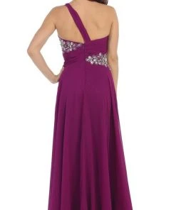 May Queen - One Shoulder Strapped Sweetheart Evening Dress 19 May Queen - One Shoulder Strapped Sweetheart Evening Dress