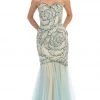 Formal Gowns May Queen - RQ7289 Strapless Sequined Embellished Evening Gown 2 Formal Gowns May Queen - RQ7289 Strapless Sequined Embellished Evening Gown