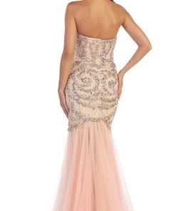 Formal Gowns May Queen - RQ7289 Strapless Sequined Embellished Evening Gown 13 Formal Gowns May Queen - RQ7289 Strapless Sequined Embellished Evening Gown