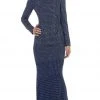 May Queen - RQ7439 Long Sleeve Open Back Evening Dress 1 May Queen - RQ7439 Long Sleeve Open Back Evening Dress