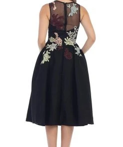 May Queen - RQ7473 Embroidered Magic Floral Cocktail Dress 10 May Queen - RQ7473 Embroidered Magic Floral Cocktail Dress