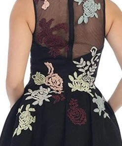 May Queen - RQ7473 Embroidered Magic Floral Cocktail Dress 11 May Queen - RQ7473 Embroidered Magic Floral Cocktail Dress