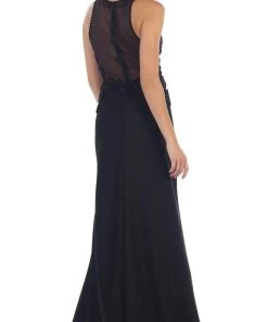 May Queen - RQ7475 Sleeveless Embellished Jersey Evening Gown Formal Gowns 11 May Queen - RQ7475 Sleeveless Embellished Jersey Evening Gown Formal Gowns
