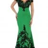May Queen - RQ7499 Two Toned Off Shoulder Mermaid Gown Formal Gowns