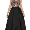Formal Gowns May Queen - RQ7565 Floral Embroided V-neck Prom Ballgown