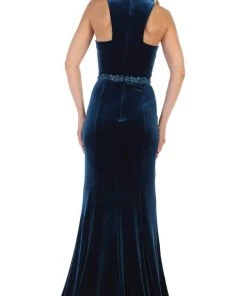 May Queen - RQ7652 Fitted Jewel Sheath Evening Dress