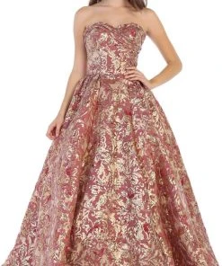 May Queen - RQ7653 Two Tone Strapless Sweetheart Ballgown