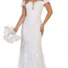 Formal Gowns May Queen - RQ7691 Embellished Off-Shoulder Trumpet Dress