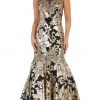May Queen - RQ7698 Sequin Embroidered Halter Gown Formal Gowns