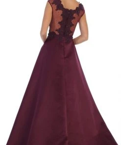 May Queen - RQ7723 Beaded Lace A-Line Evening Gown Formal Gowns 12 May Queen - RQ7723 Beaded Lace A-Line Evening Gown Formal Gowns