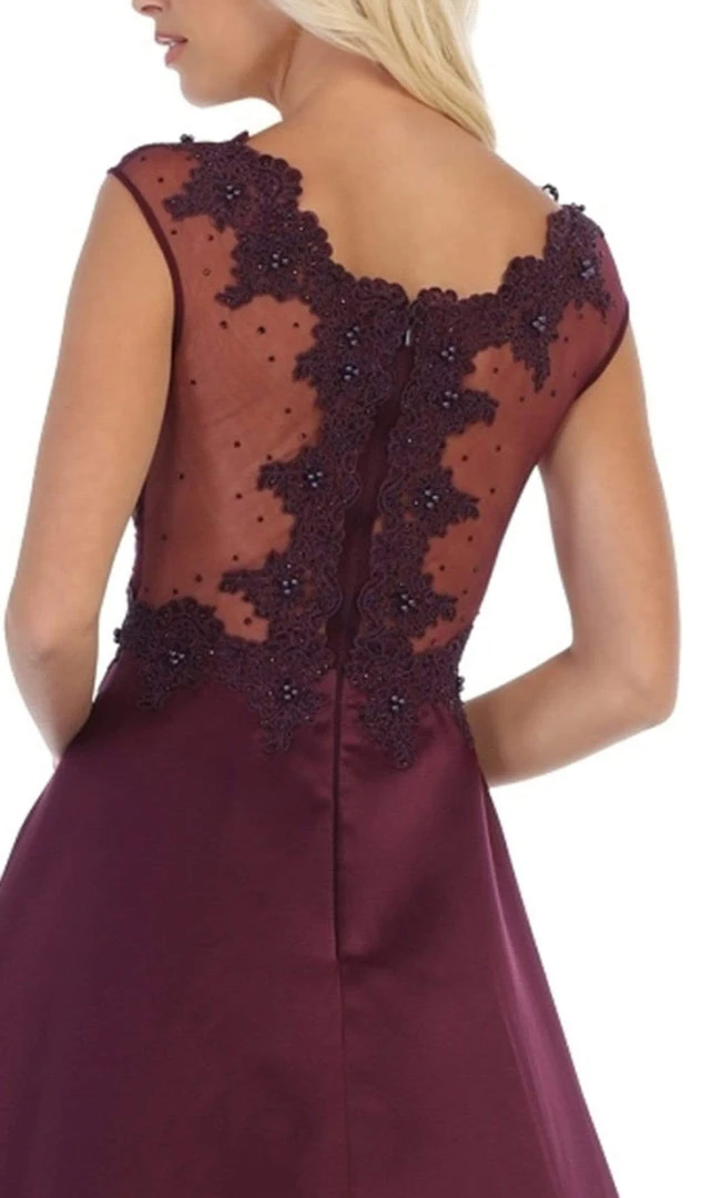 May Queen - RQ7723 Beaded Lace A-Line Evening Gown Formal Gowns 6 May Queen - RQ7723 Beaded Lace A-Line Evening Gown Formal Gowns