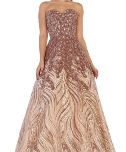 May Queen - RQ7728 Embellished Sweetheart Ballgown Formal Gowns