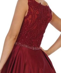 May Queen - RQ7744 Sleeveless Embellished Bateau Ballgown Formal Gowns 12 May Queen - RQ7744 Sleeveless Embellished Bateau Ballgown Formal Gowns