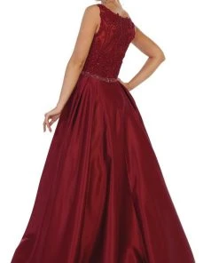 May Queen - RQ7744 Sleeveless Embellished Bateau Ballgown Formal Gowns 11 May Queen - RQ7744 Sleeveless Embellished Bateau Ballgown Formal Gowns