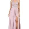 May Queen - RQ7781 Embellished Sleeveless Evening Gown - 1 Pc Ivory In Size 4 Available