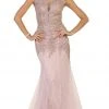 May Queen - Sleeveless Sheer Illusion Evening Gown Formal Gowns 2 May Queen - Sleeveless Sheer Illusion Evening Gown Formal Gowns