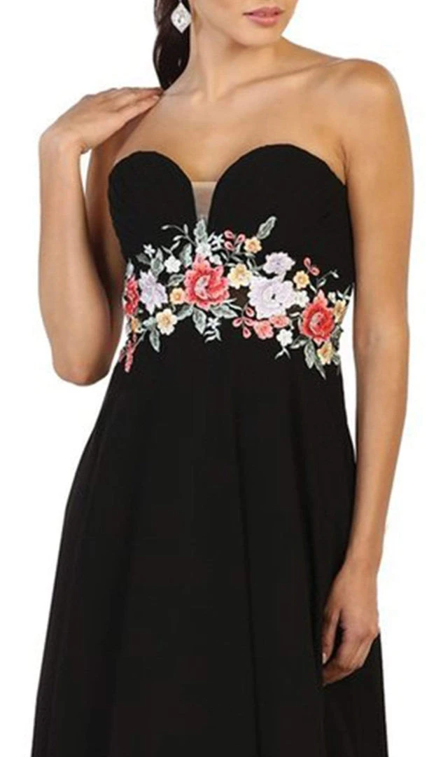 May Queen - Sweetheart Floral Empire Evening Gown Formal Gowns 6 May Queen - Sweetheart Floral Empire Evening Gown Formal Gowns