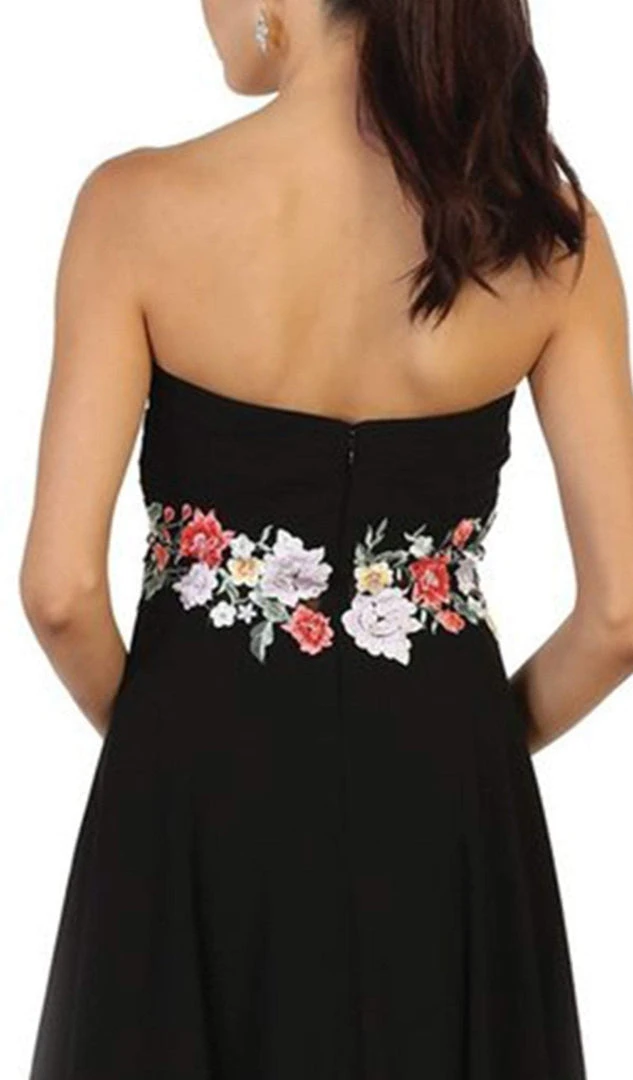 May Queen - Sweetheart Floral Empire Evening Gown Formal Gowns 8 May Queen - Sweetheart Floral Empire Evening Gown Formal Gowns