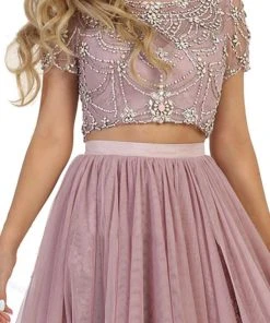 Formal Gowns May Queen - Two Piece Bedazzled Bateau Evening Ballgown 9 Formal Gowns May Queen - Two Piece Bedazzled Bateau Evening Ballgown