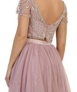 Formal Gowns May Queen - Two Piece Bedazzled Bateau Evening Ballgown 10 Formal Gowns May Queen - Two Piece Bedazzled Bateau Evening Ballgown