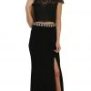 May Queen - Two Piece Bedazzled Sheath Evening Dress Formal Gowns