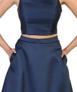 May Queen - Two Piece Floral Print Evening Dress