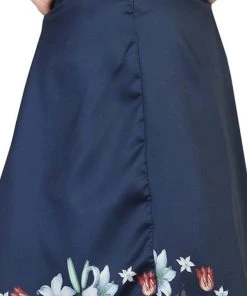 May Queen - Two Piece Floral Print Evening Dress