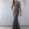 MGNY By Mori Lee - 71716 Beaded Illusion Bateau Mermaid Dress Formal Gowns 2 MGNY By Mori Lee - 71716 Beaded Illusion Bateau Mermaid Dress Formal Gowns