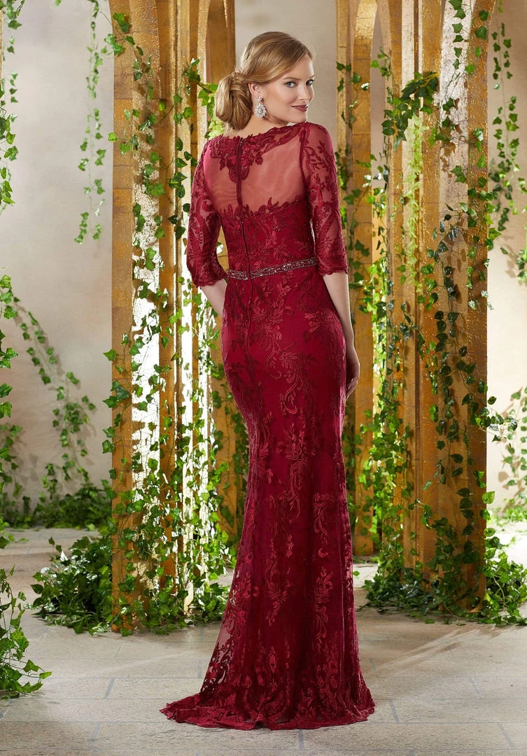 MGNY By Mori Lee - 71924 Embroidered V-neck Trumpet Dress 4 MGNY By Mori Lee - 71924 Embroidered V-neck Trumpet Dress