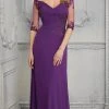 MGNY By Mori Lee - Wide Neck Soft Stretch Column Gown 72411SC - 1 Pc Navy In Size 6 Available 2 MGNY By Mori Lee - Wide Neck Soft Stretch Column Gown 72411SC - 1 Pc Navy In Size 6 Available