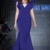 Formal Gowns MNM Couture - 2241 Ruffled V-Neck Trumpet Dress 2 Formal Gowns MNM Couture - 2241 Ruffled V-Neck Trumpet Dress