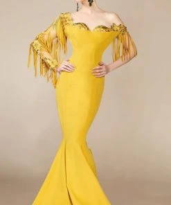 MNM Couture - 2339 Floral Off Shoulder Mermaid Dress Formal Gowns