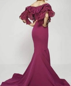 Formal Gowns MNM Couture - 2364 Exquisite Cutout Off Shoulder Long Gown 7 Formal Gowns MNM Couture - 2364 Exquisite Cutout Off Shoulder Long Gown