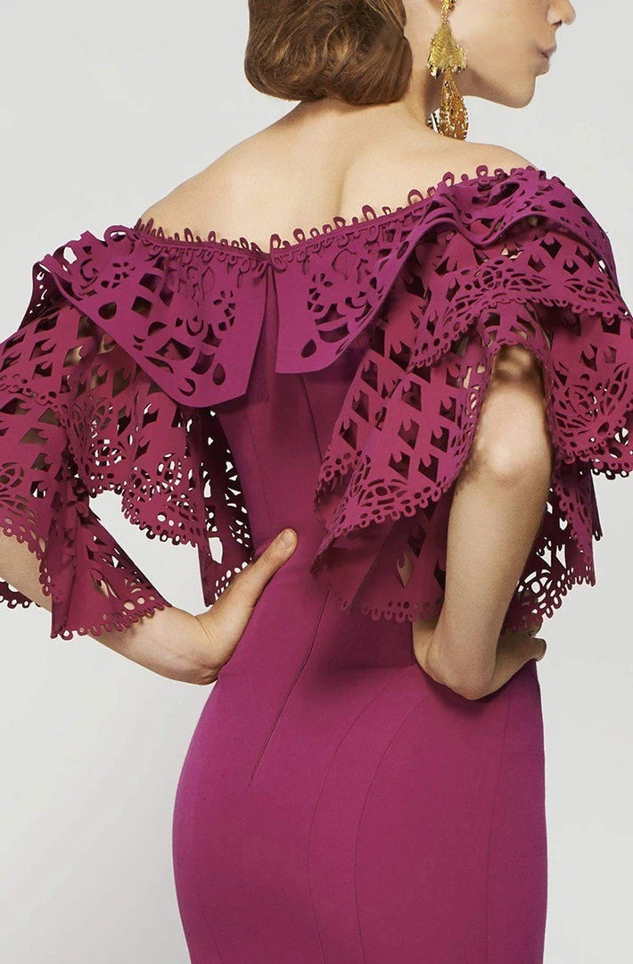 Formal Gowns MNM Couture - 2364 Exquisite Cutout Off Shoulder Long Gown 6 Formal Gowns MNM Couture - 2364 Exquisite Cutout Off Shoulder Long Gown