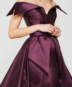 MNM Couture - 2371 Off-Shoulder Paneled Evening Gown 14 MNM Couture - 2371 Off-Shoulder Paneled Evening Gown