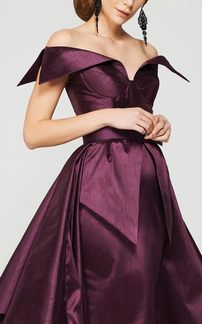 MNM Couture - 2371 Off-Shoulder Paneled Evening Gown 5 MNM Couture - 2371 Off-Shoulder Paneled Evening Gown