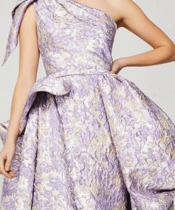 MNM Couture - 2374 Embroidered Asymmetric A-Line Dress 8 MNM Couture - 2374 Embroidered Asymmetric A-Line Dress