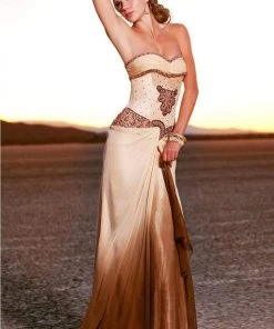 Formal Gowns MNM Couture - 5425 Embellished Sweetheart Sheath Dress