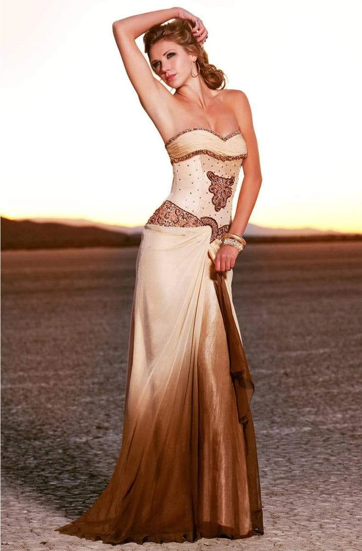 Formal Gowns MNM Couture - 5425 Embellished Sweetheart Sheath Dress 3 Formal Gowns MNM Couture - 5425 Embellished Sweetheart Sheath Dress