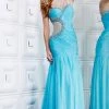 MNM Couture - 7760 Ravishing Ruched Embellished Evening Dress Formal Gowns